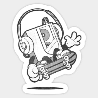 Retro 80's Walkman Skateboard Sticker